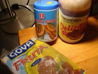 Varieties of tamarind concentrate: Goya frozen, Thai unsweetened, Mexican sweetened