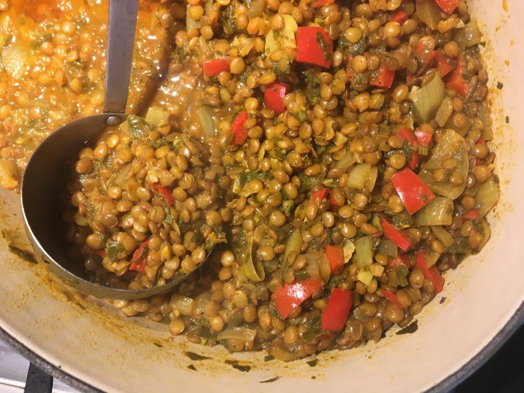 Moroccan-style lentils